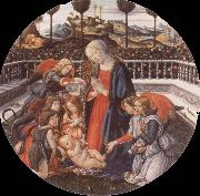 Adoration of the Christ Child Francesco Botticini